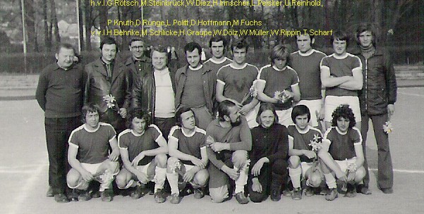 Kreismeister - und Aufstiegself von 1974